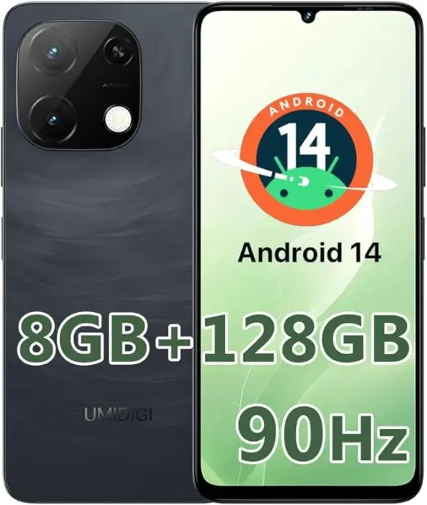 NUU N30 Cell Phone  for T-Mobile, Mint, Metro, Qlink, Tello 6GB/128GB, Teen Phone, Dual SIM 4G, Octa-Core 6.7" 90Hz HD+, Any Parental APP, Unlocked Android Phones, Purple, 1 Year US Warrant