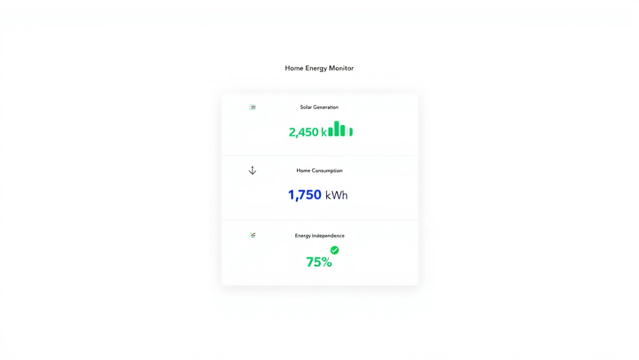 Home Energy Production Monitor