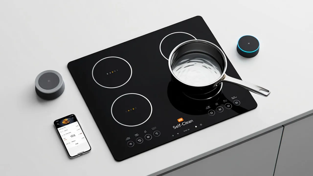 Self-Cleaning Induction Cooktop